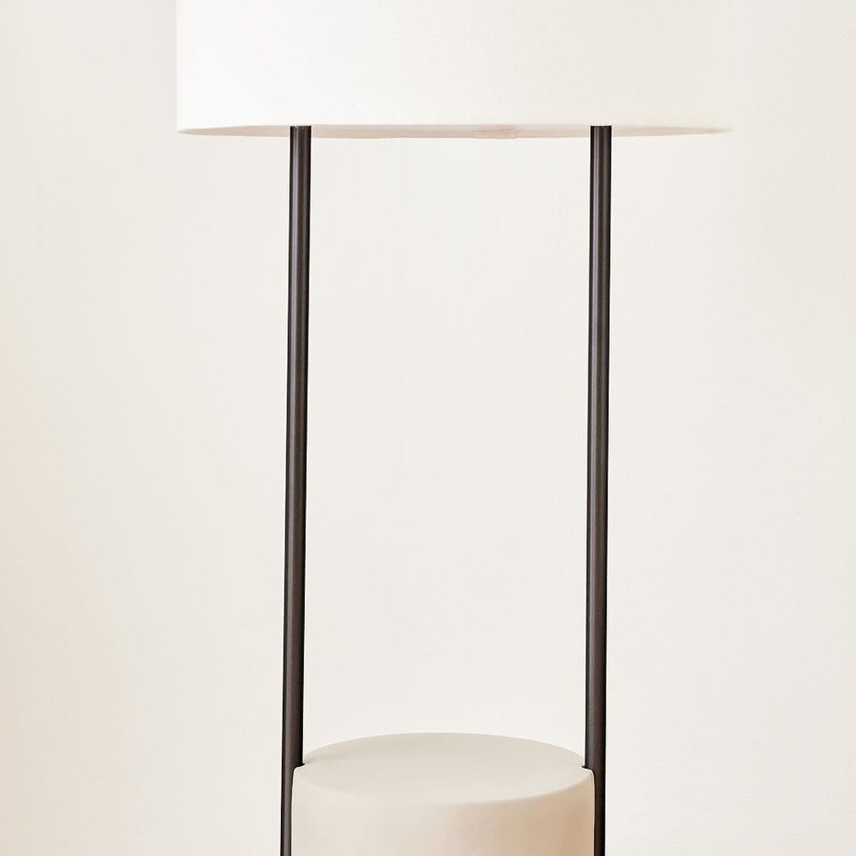 Industrial Outline Diffused Floor Lamp (142 cm) West Elm Australia